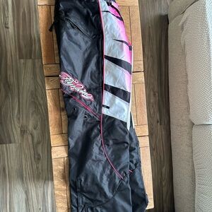 Black and Pink Riding Pants